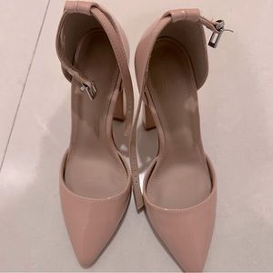 Nude block heel Pointed shoes from ASOS